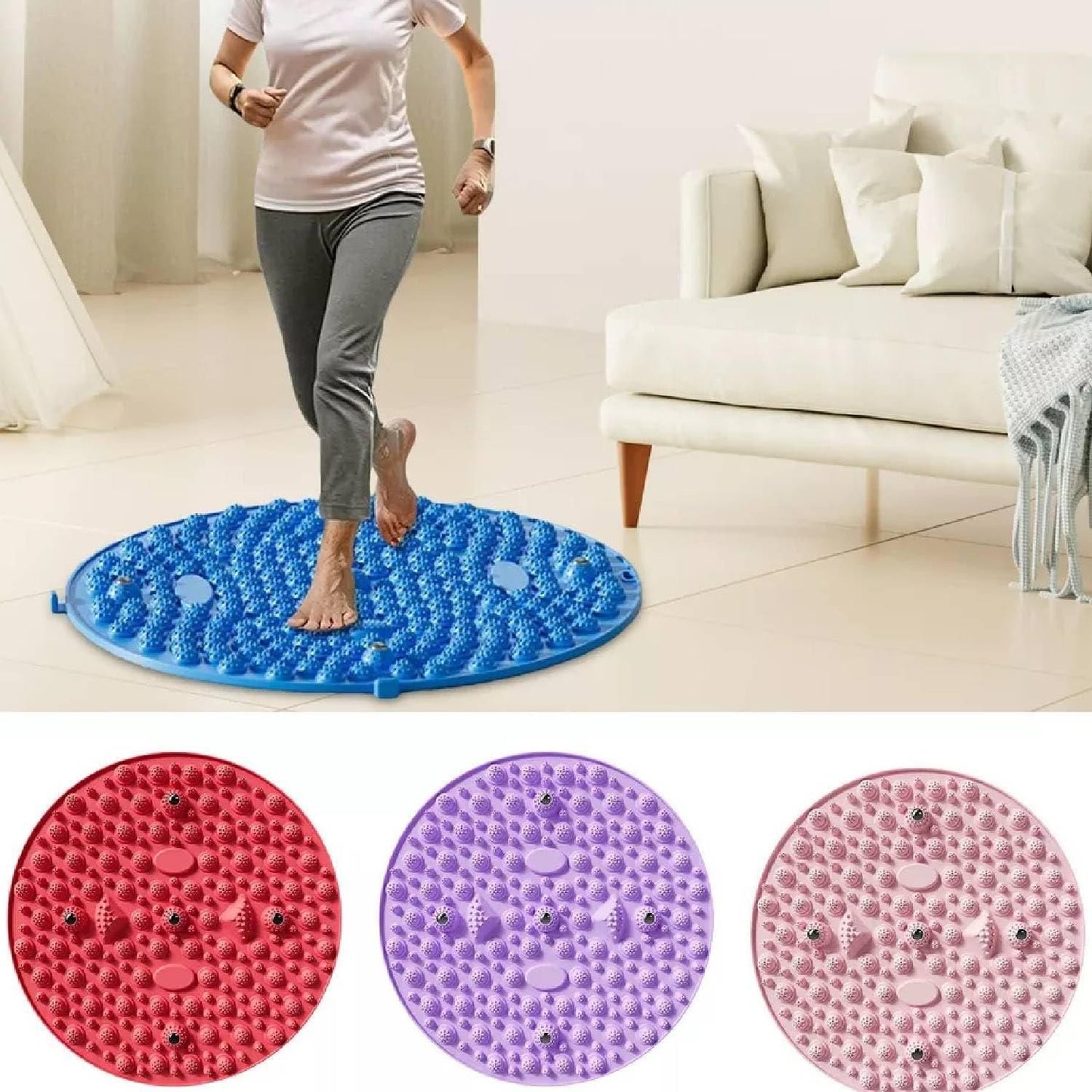 Silicone Foot Massage Pad Durable with Tactile Pressure Points